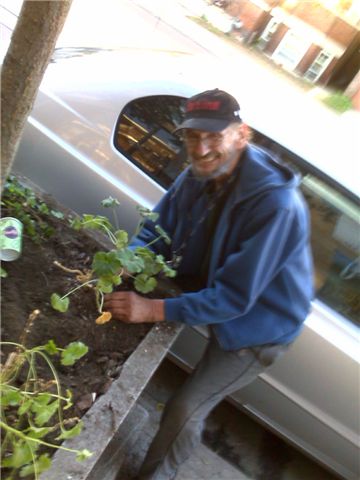 Tony and his garden